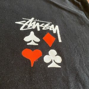 Large Stussy Full Deck T-shirt